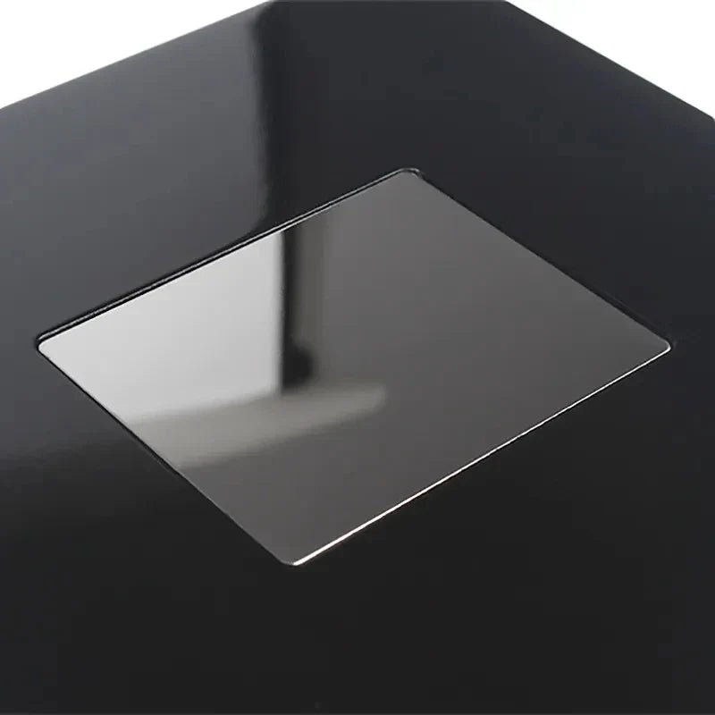 Boîte Bijoux Bois Laqué Noir Carré Premium