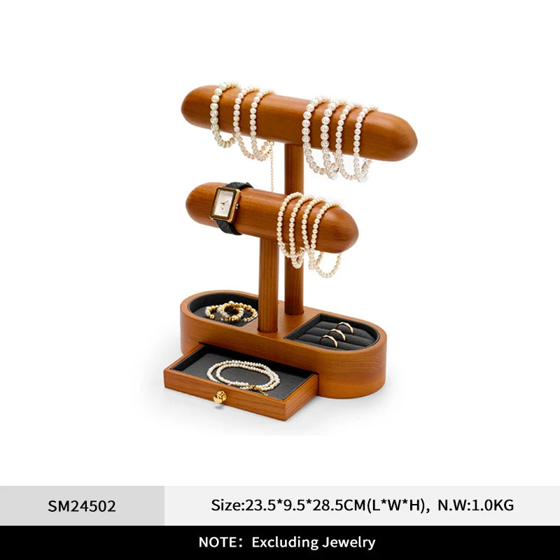 Présentoir Montre Bois Massif Organisateur Bracelet