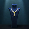 Buste Collier Velours Bleu Premium Mannequin