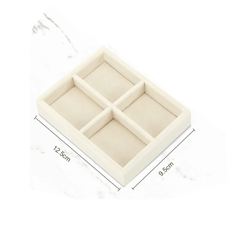 Plateau Bijoux Velours Vitrine Tiroir Compact