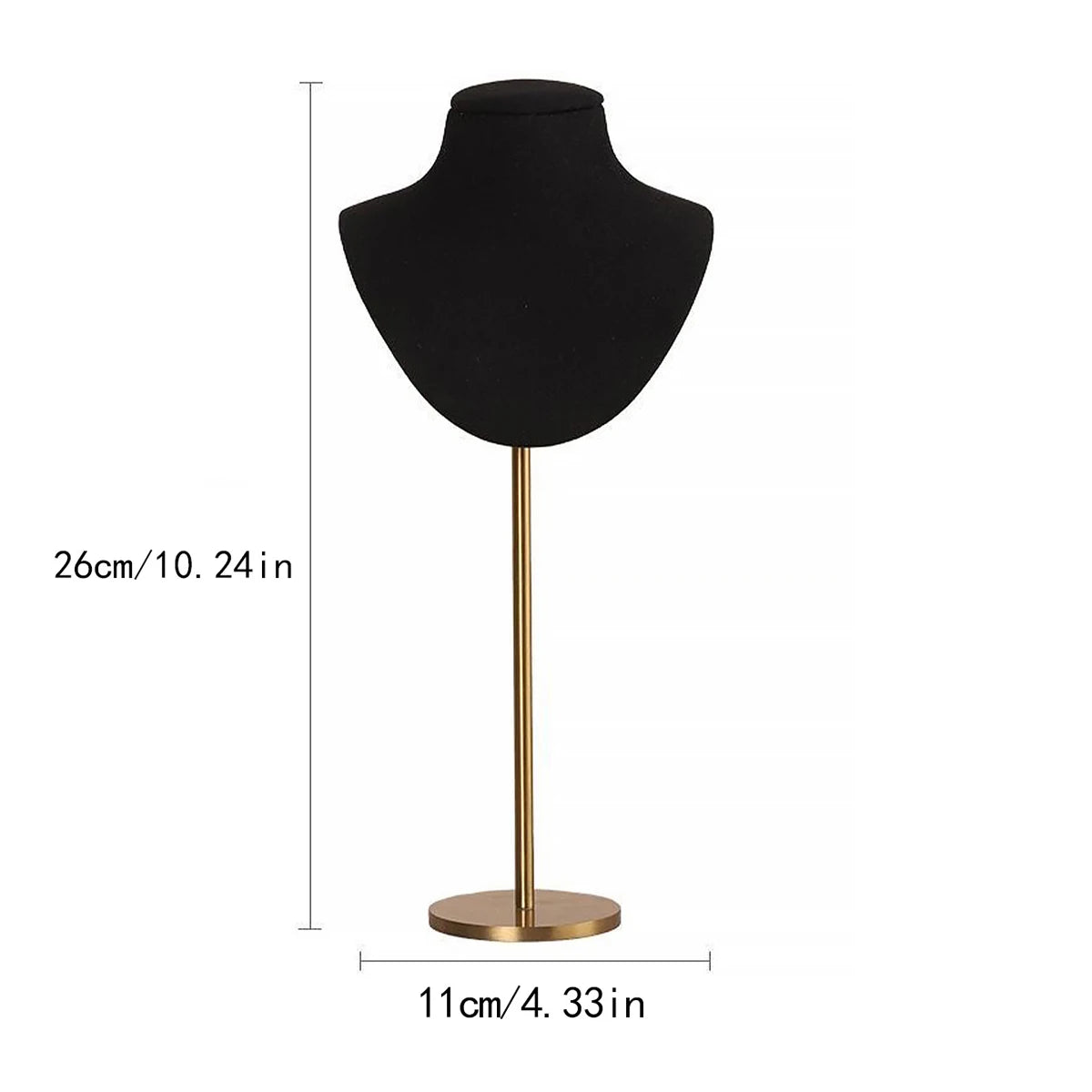 Support Collier Métal Barre en T Pendentifs Bijoux