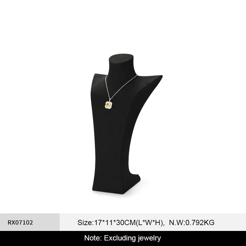 Buste Collier Velours Vitrine Bijouterie
