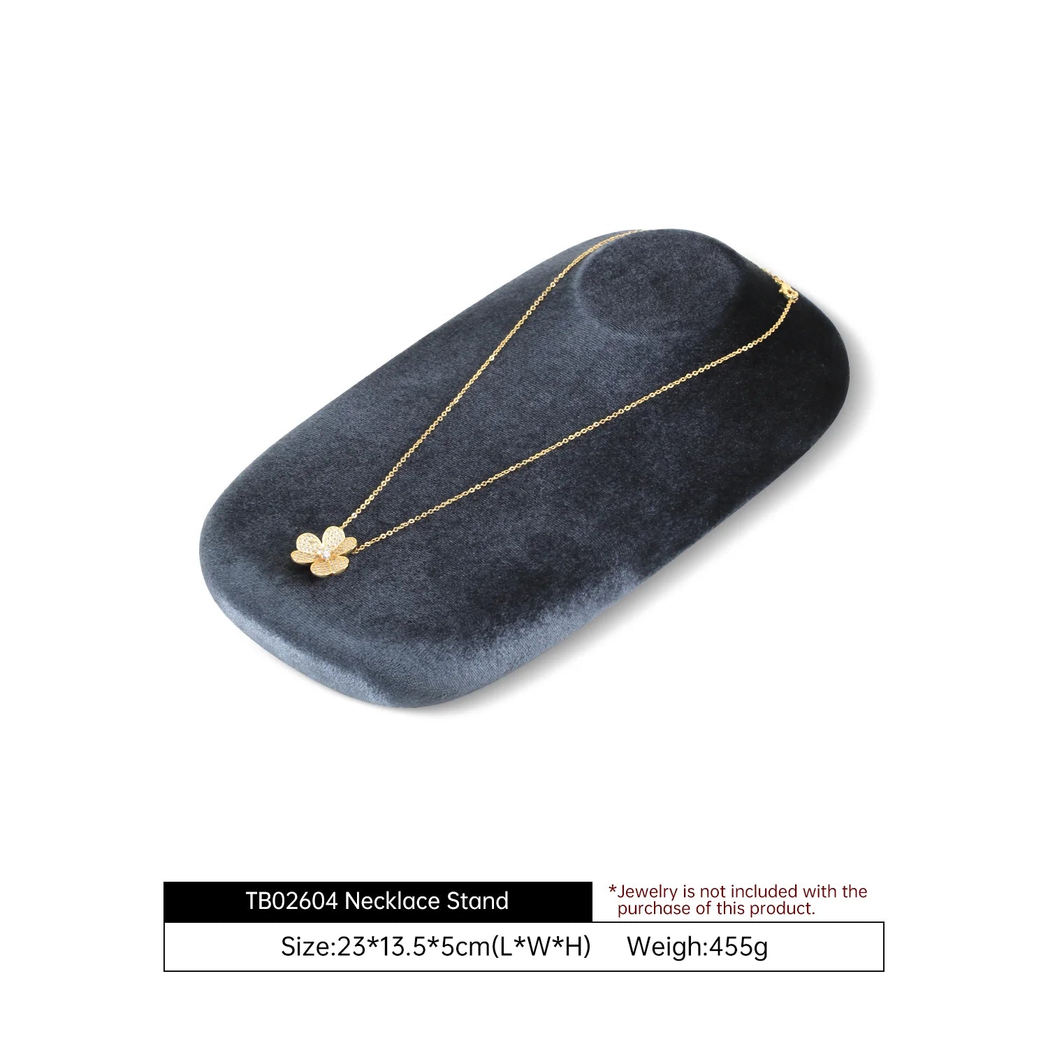 Présentoir Collier Velours Horizontal Pendentif