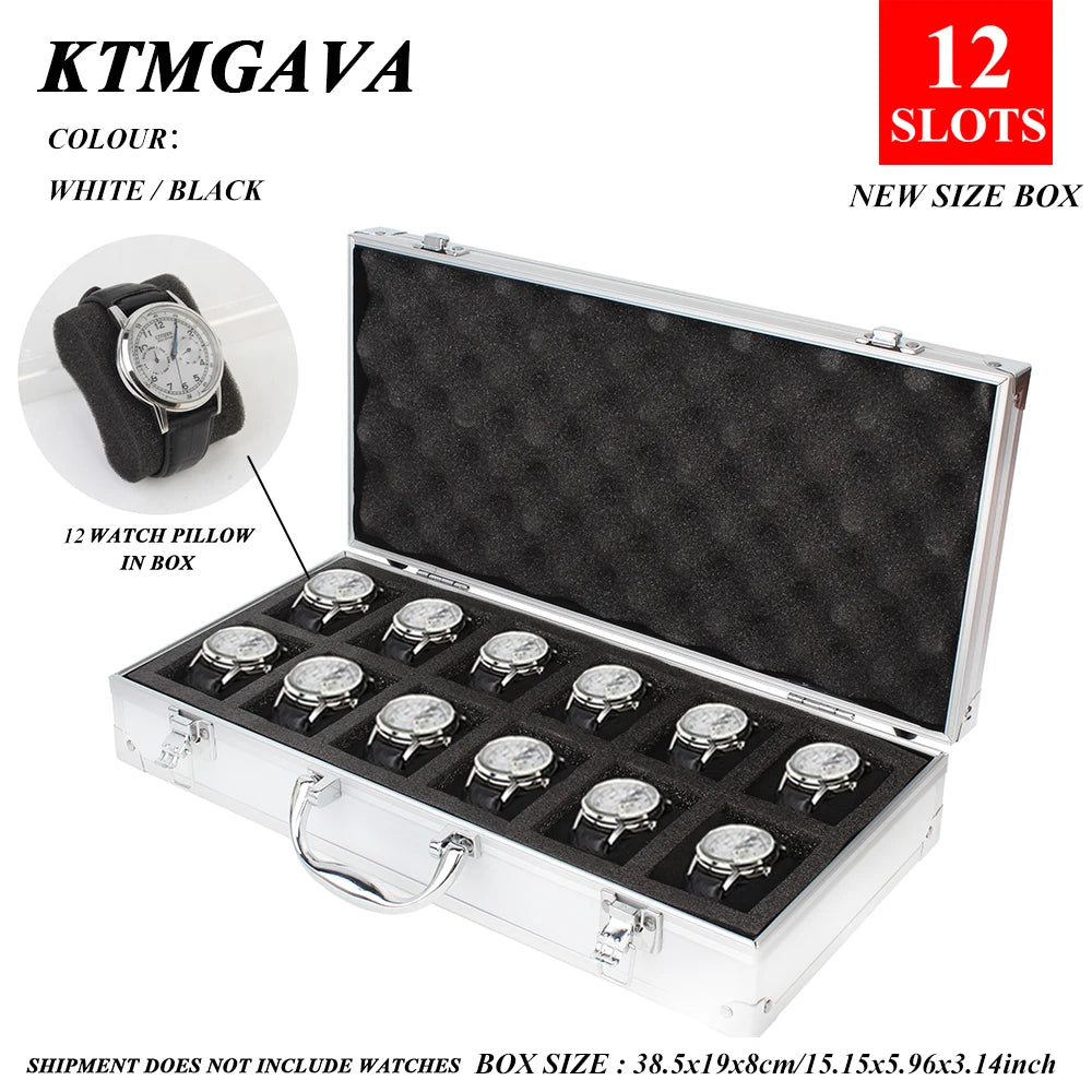 Boîte Montre Métal Aluminium Multi-Compartiments