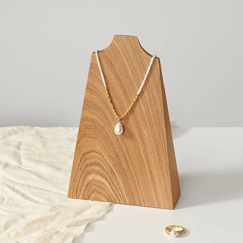 Présentoir Collier Buste Bois
