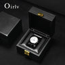 Étui Montre Cuir Noir Premium Rangement