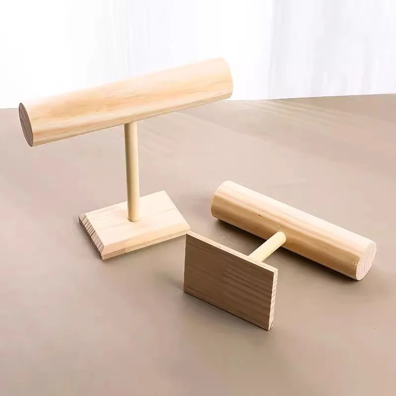 Présentoir Bois Dur Barre T Bracelet Montre