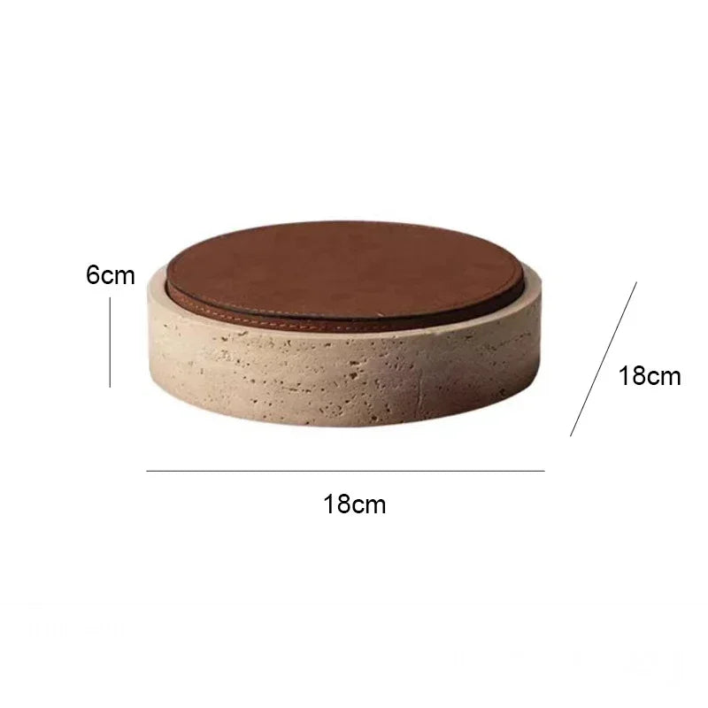 Boîte Bijoux Cuir Marbré Luxe Rangement
