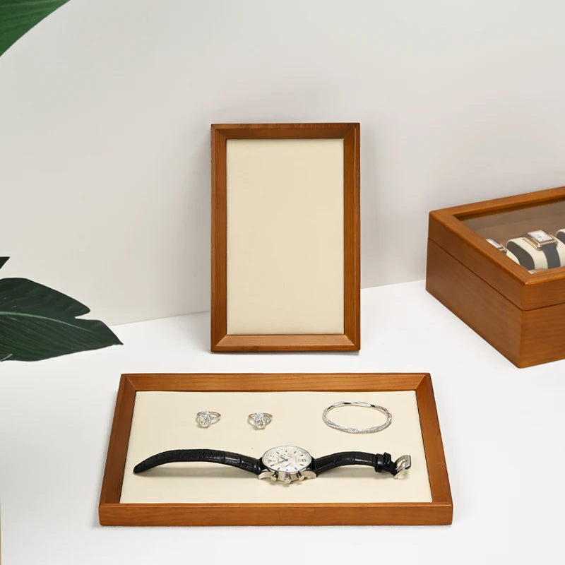 Plateau Bijoux Bois Polygone Organisateur Bureau