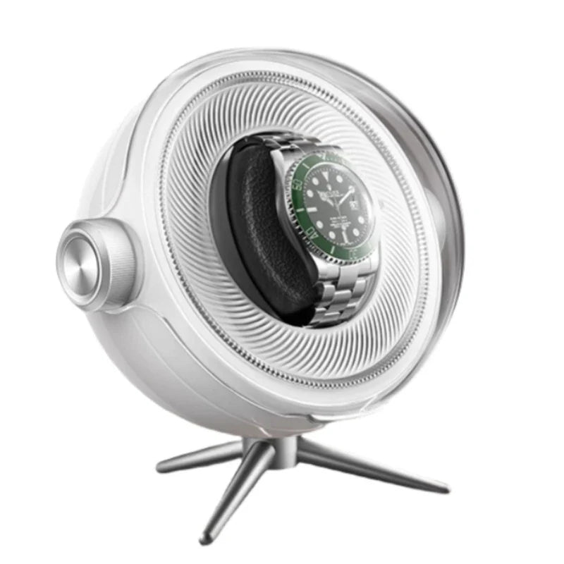 Remontoir Montre Bois Sphérique Design Luxe
