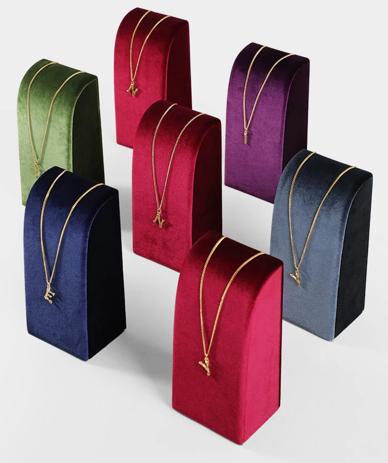 Présentoir Collier Velours Vertical Multicolore