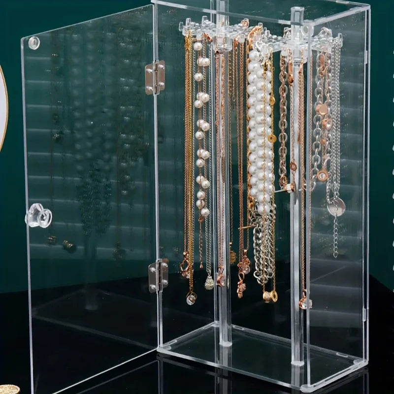 Présentoir Collier Plastique Transparent Pendentifs
