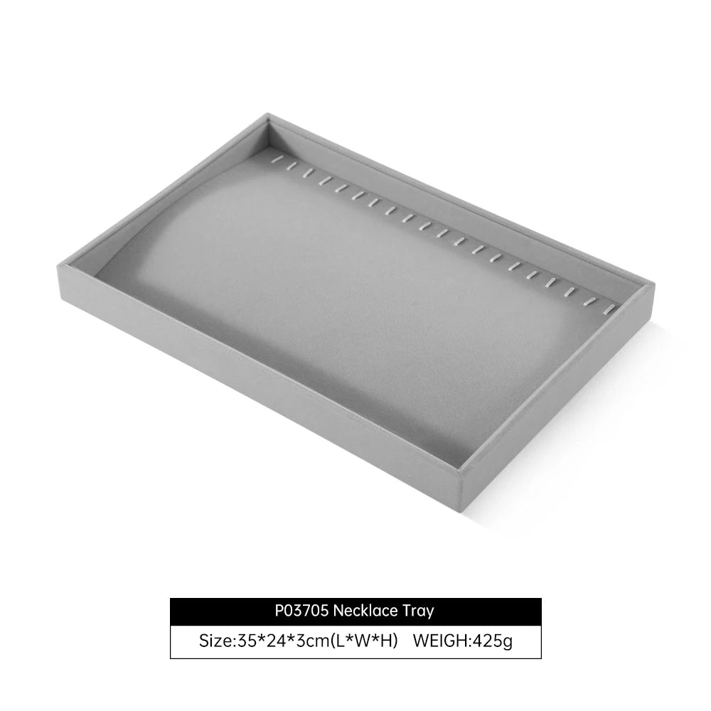 Plateau Bijoux Velours Empilable Tiroir Multi Coloris