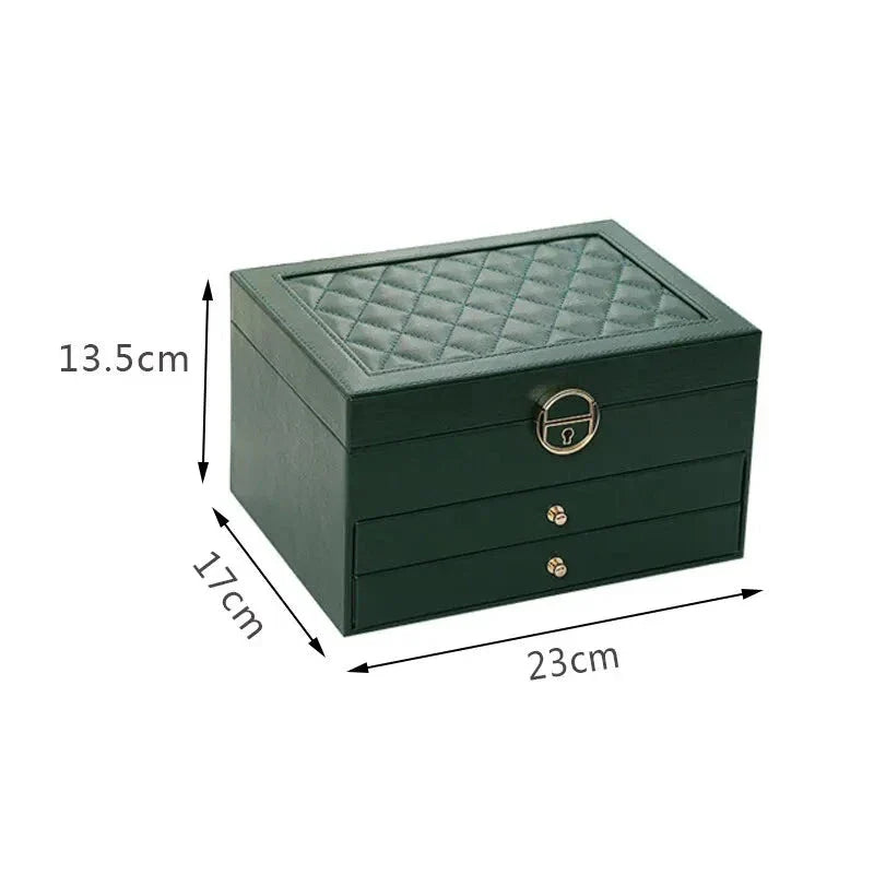 Boite a Bijoux Cuir Montres Rangement Organisateur