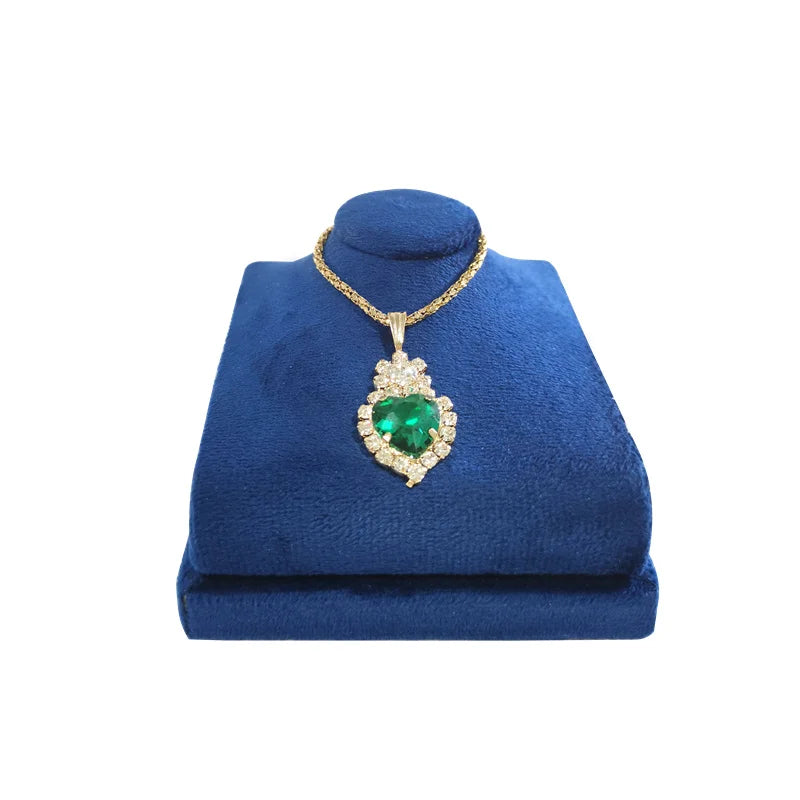 Présentoir Collier Velours Plat Luxe
