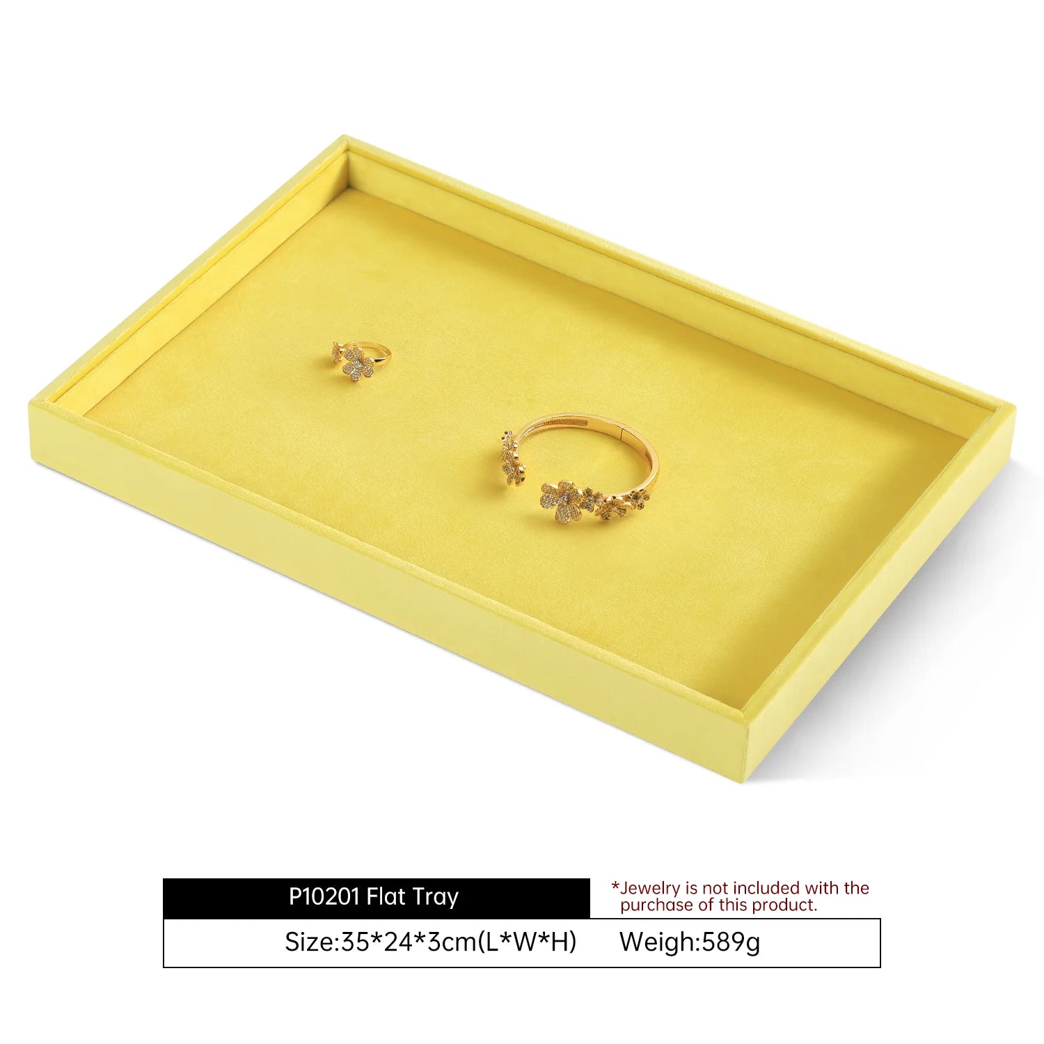 Plateau Bijoux Velours Multifonction Couleurs Vives