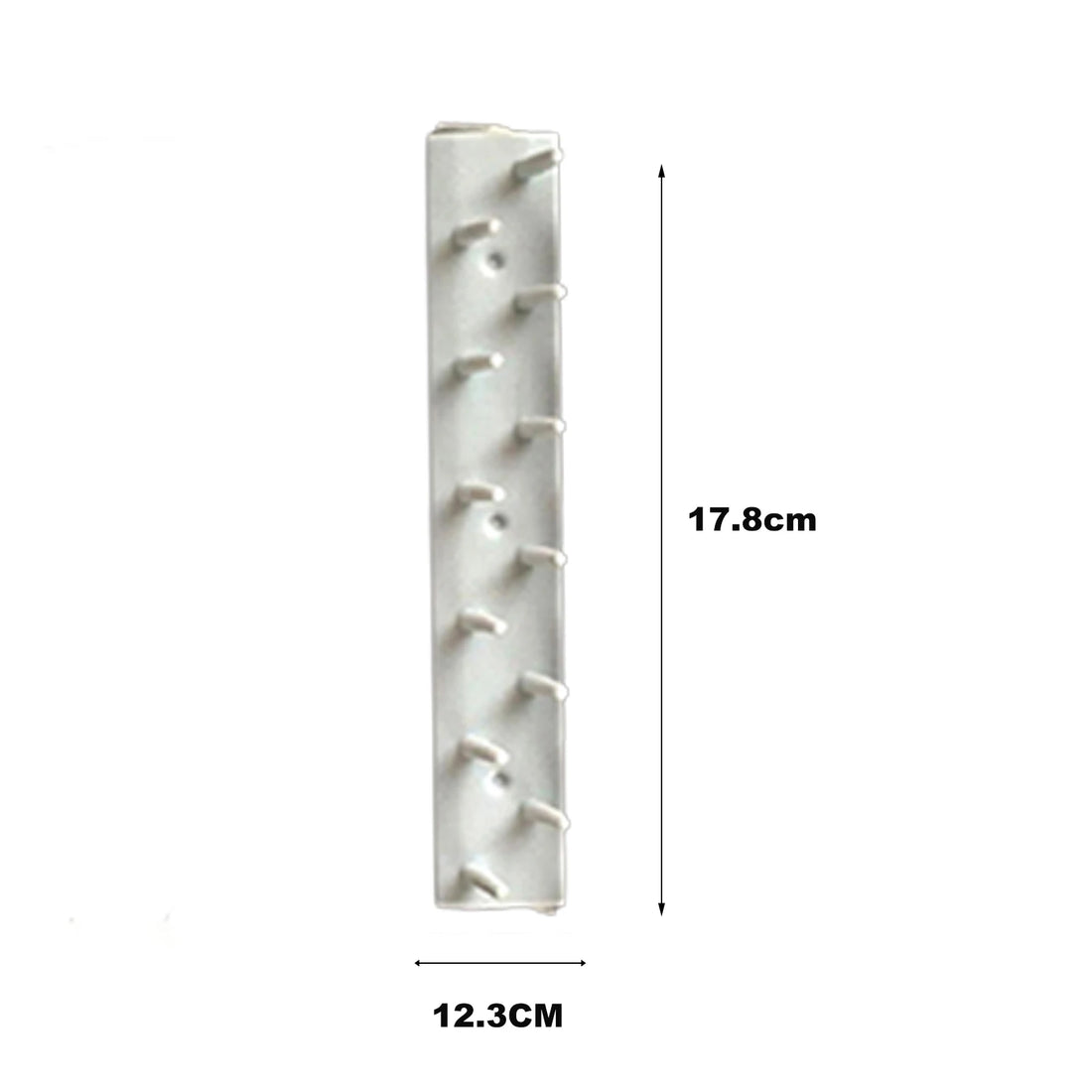 Présentoir Collier Mural Métal Blanc Élégant