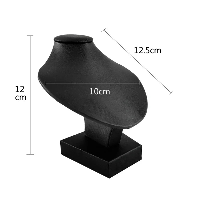 Présentoir Collier Buste Velours Plat Compact
