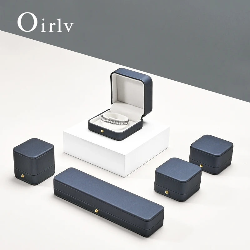 Boîte Bijoux Cuir Cadeau Fiançailles Mariage