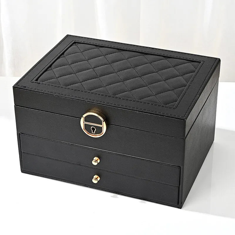 Boite a Bijoux Cuir Montres Rangement Organisateur
