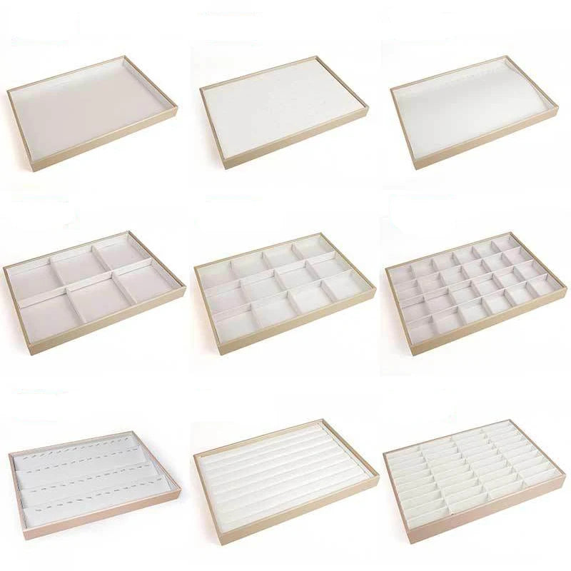 Plateau Bijoux Cuir Empilable Séparateurs Modulaire