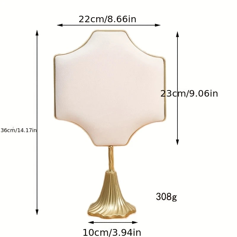 Coussin Bijoux Beige Métal Comptoir Vitrine