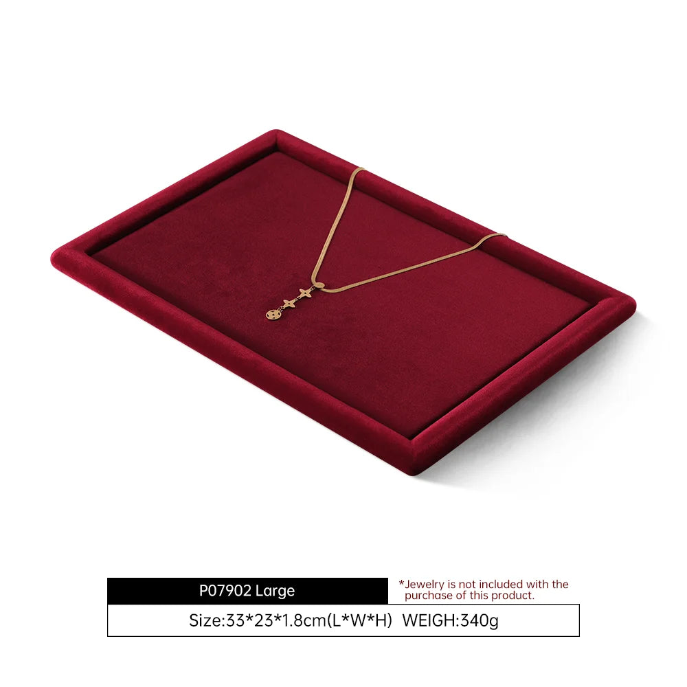 Plateau Présentoir Bijoux Velours Multifonction