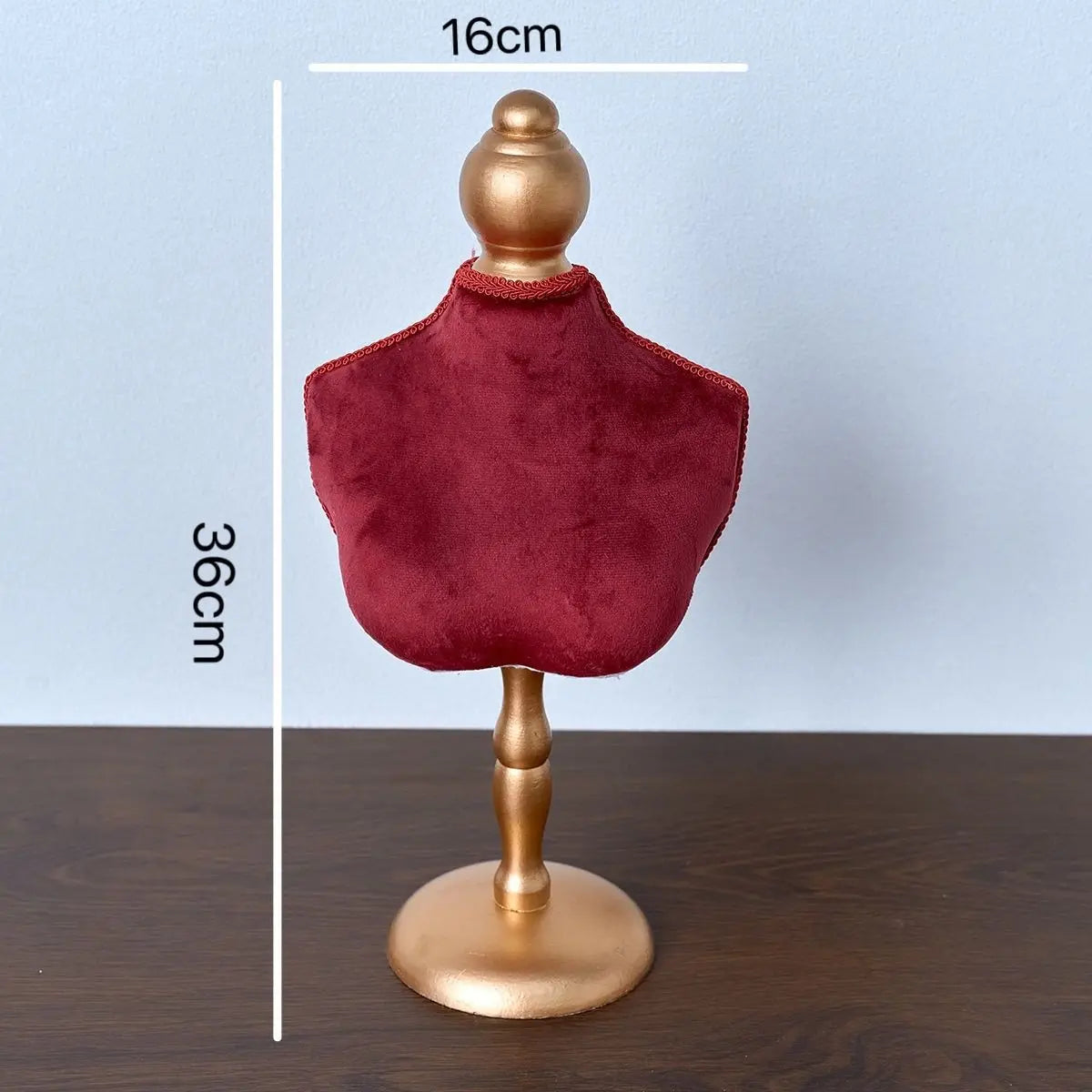 Présentoir Collier Buste Bois Bambou Élégant