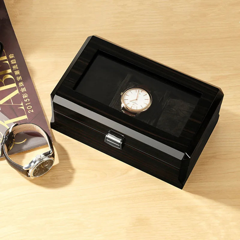 Boite Montres Bois Noble Velours