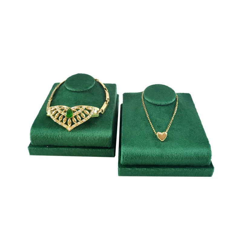 Présentoir Collier Velours Plat Luxe