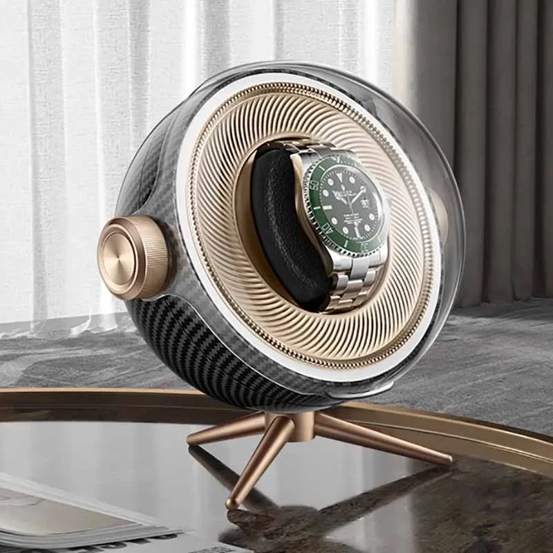 Remontoir Montre Acrylique LED Silencieux Anti-Magnétique
