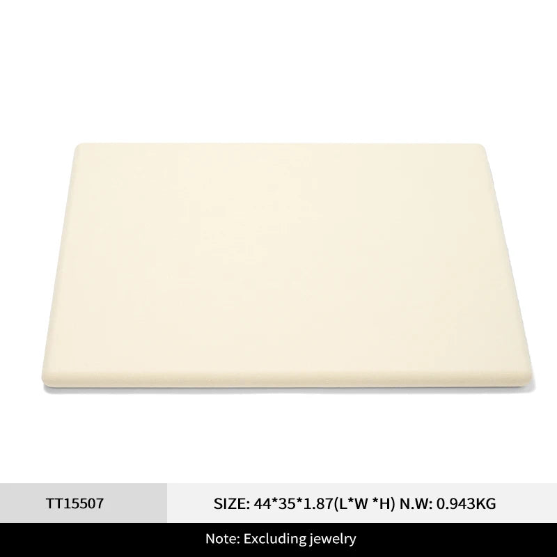 Présentoir Bijoux Daim Beige Comptoir Magasin