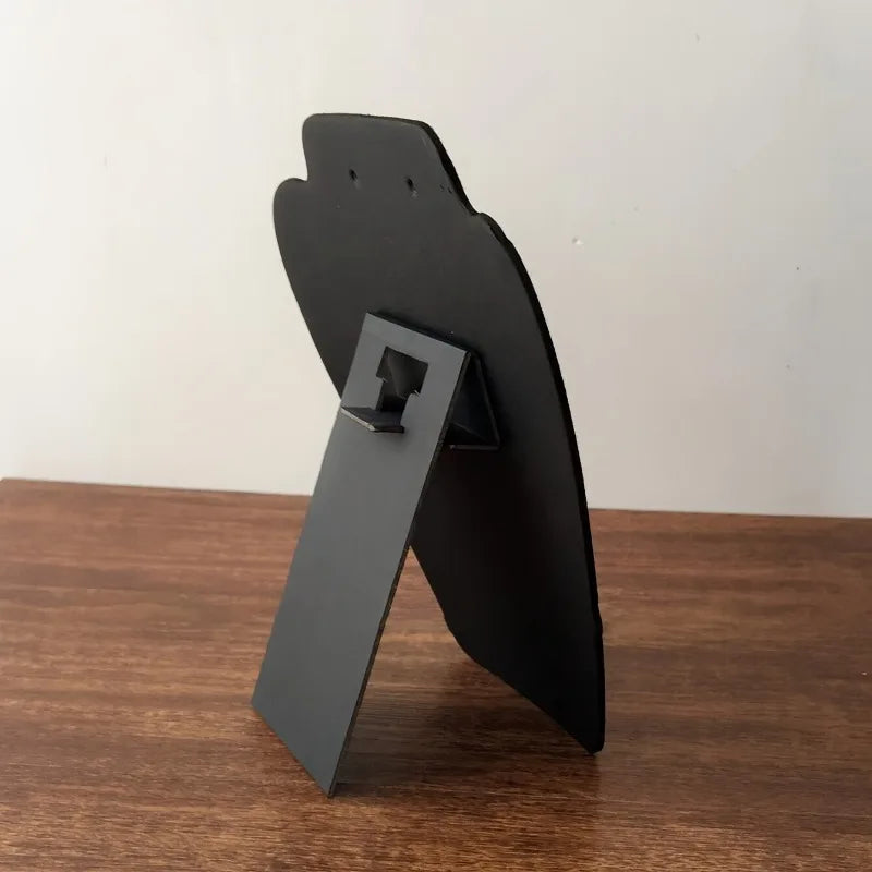 Présentoir Collier Buste Velours Noir Plat