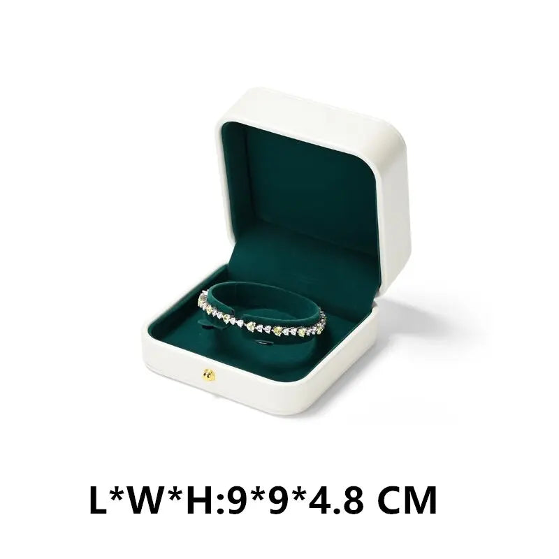Boite Bijoux Velours Mariage Bague Collier Cadeau