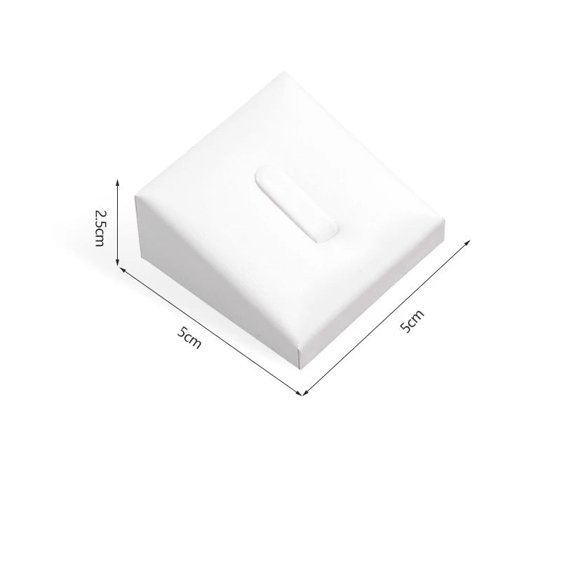 Présentoir Bijoux Cuir Blanc Multifonction