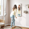 Armoire Bijoux Murale Bois Blanc LED Miroir