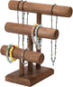 Présentoir Bracelet Bois 3 Niveaux Barre T