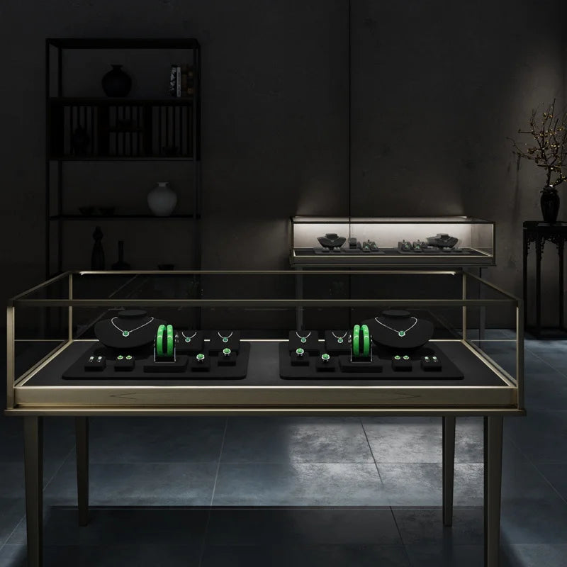 Présentoir Bijoux Velours Noir Buste Modulable
