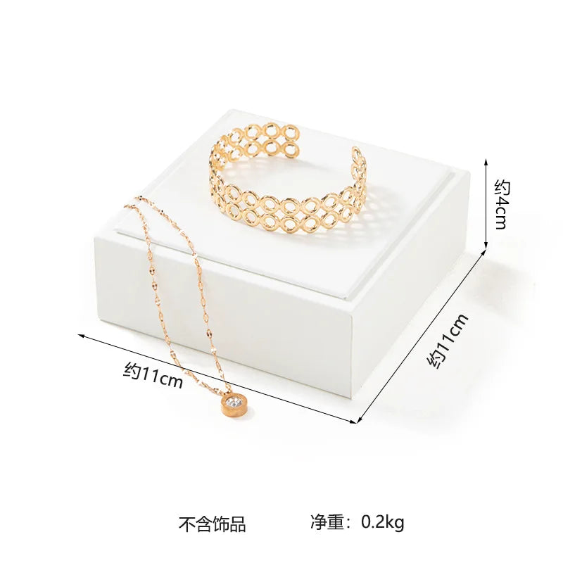 Buste Bijoux Cuir Blanc Mannequin Multifonction