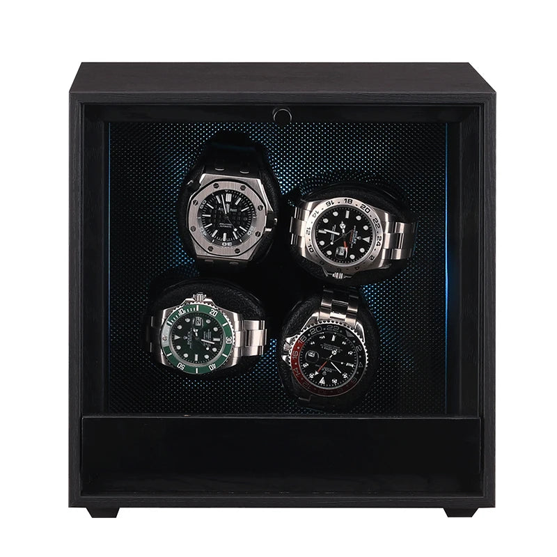 Coffre Fort Montre Bois Remontoir Automatique RGB