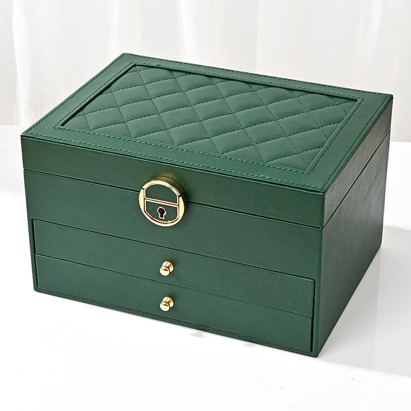 Boite a Bijoux Cuir Montres Rangement Organisateur