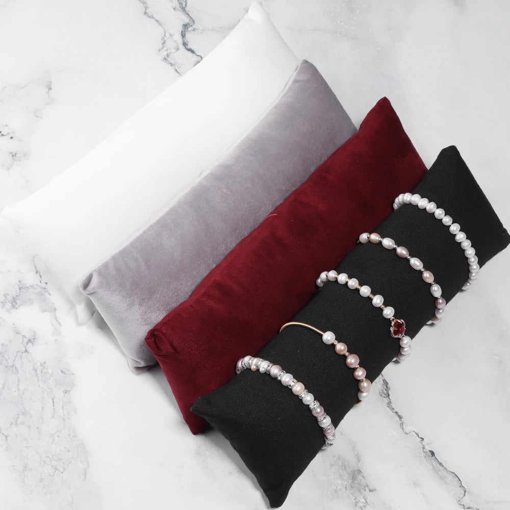 Présentoir Coussin Velours Cuir Montre Bracelet