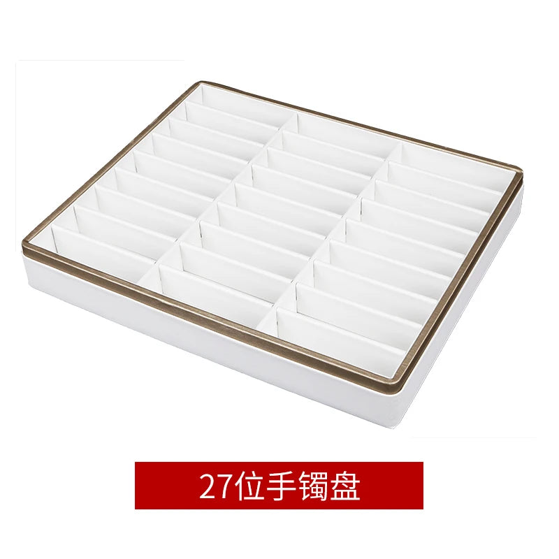 Plateau Bijoux Cuir Comptoir Multicolore Organisateur
