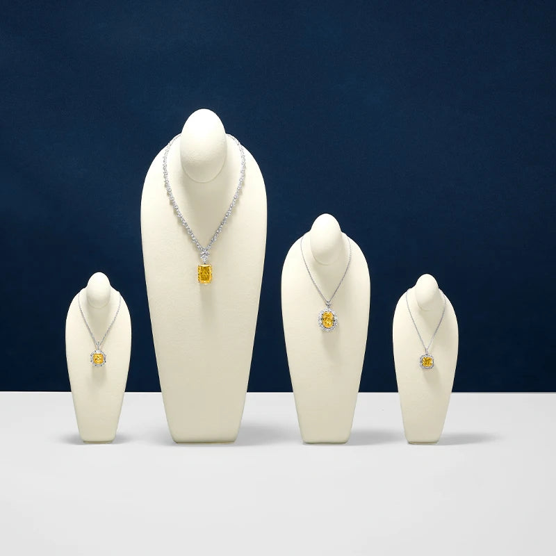 Buste Collier Cou Microfibre Présentation Vitrine