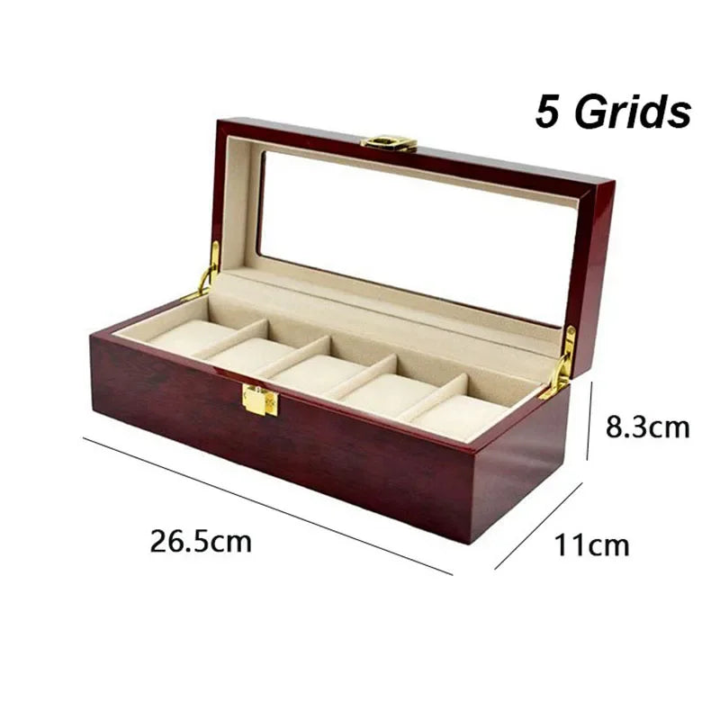 Boîte Montre Bois Mallette Voyage Cadeau