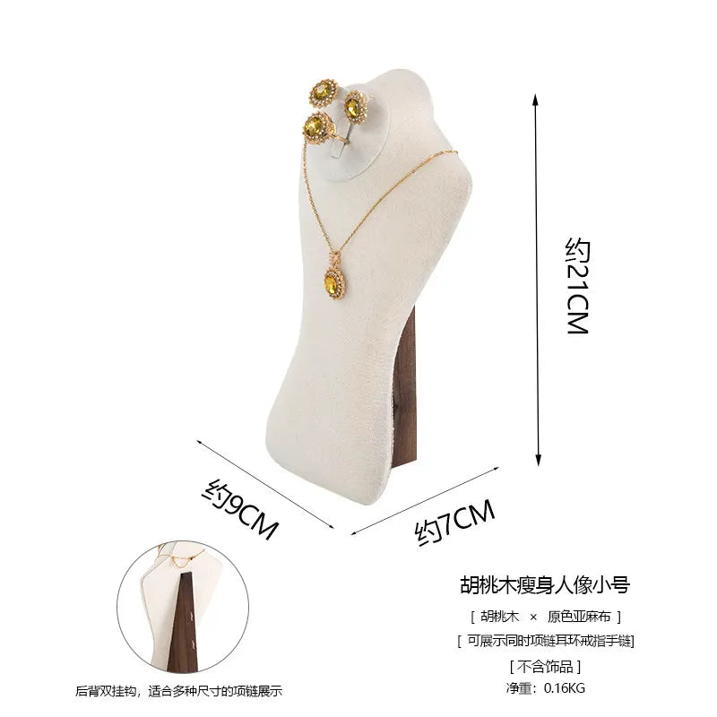 Présentoir Bijoux Bois Lin Royal Boutique