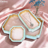 Plateau Bijoux Coton Brocart Oriental Rétro