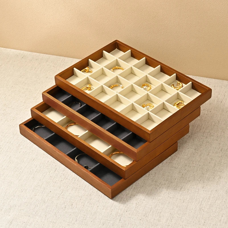 Boite Bijoux Bois Multifonctions Plateaux Modulaires