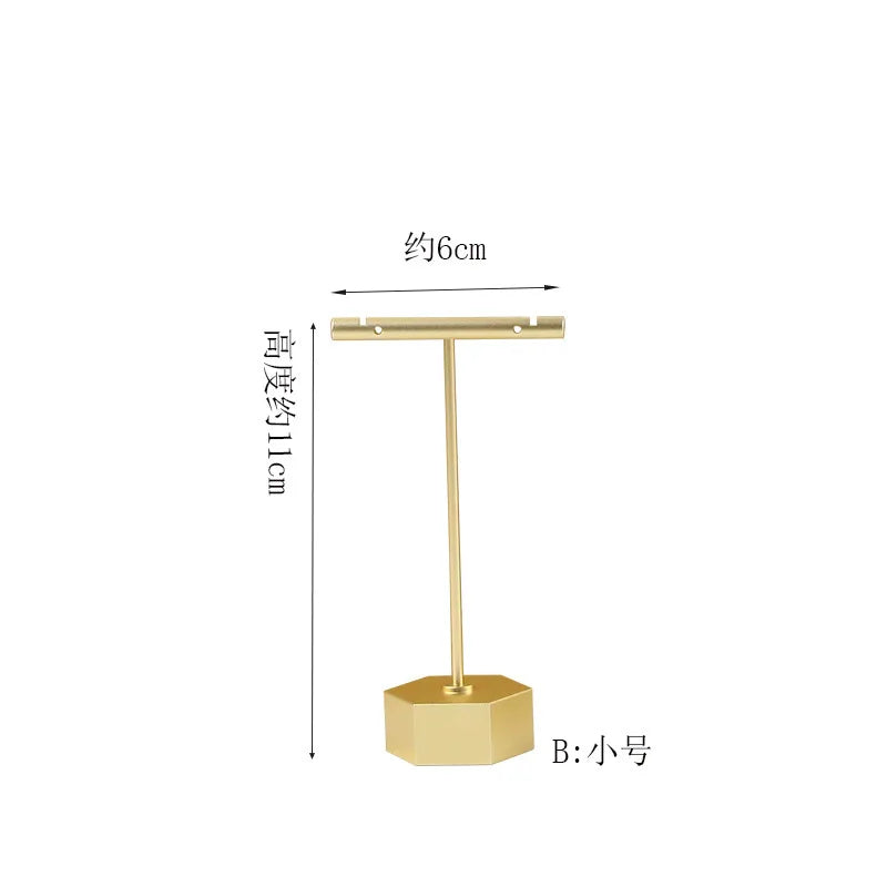 Plateau Bijoux Velours Rose Métal Multifonction