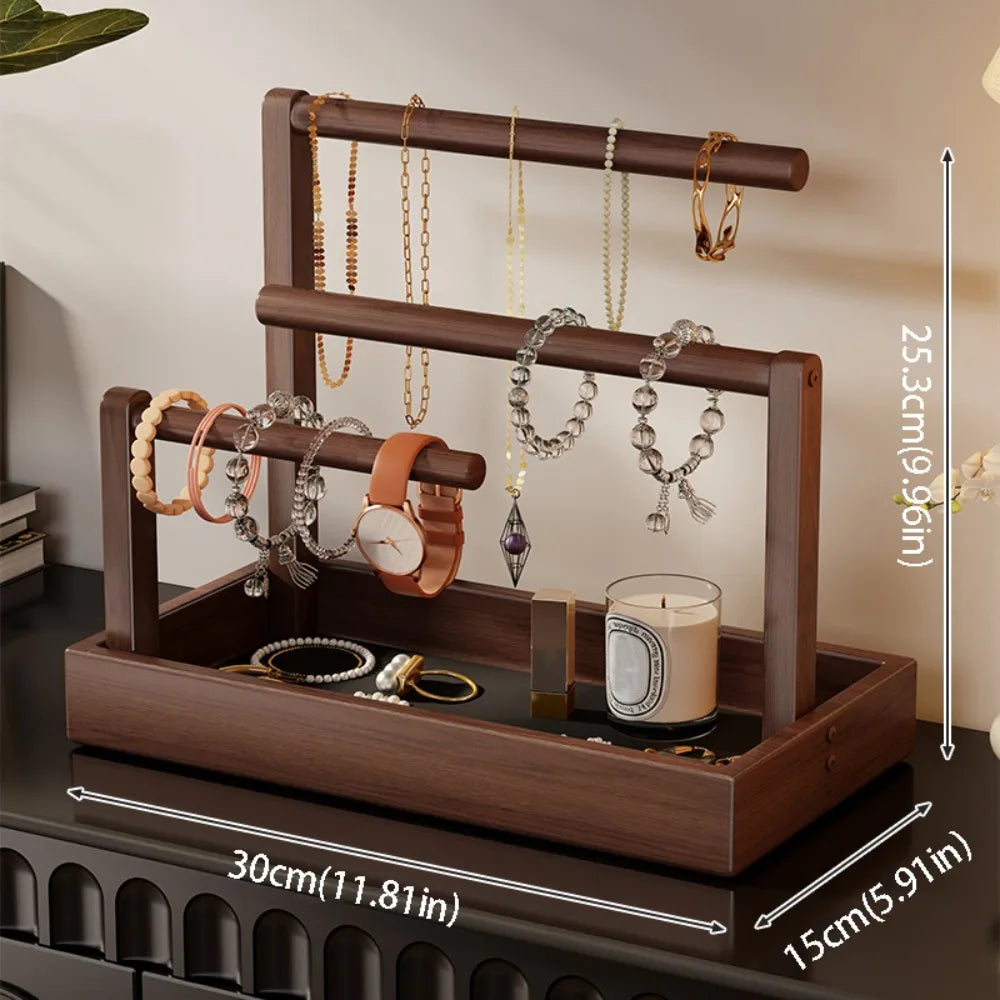 Présentoir Bracelets Bois Pin Multicouche Rétro